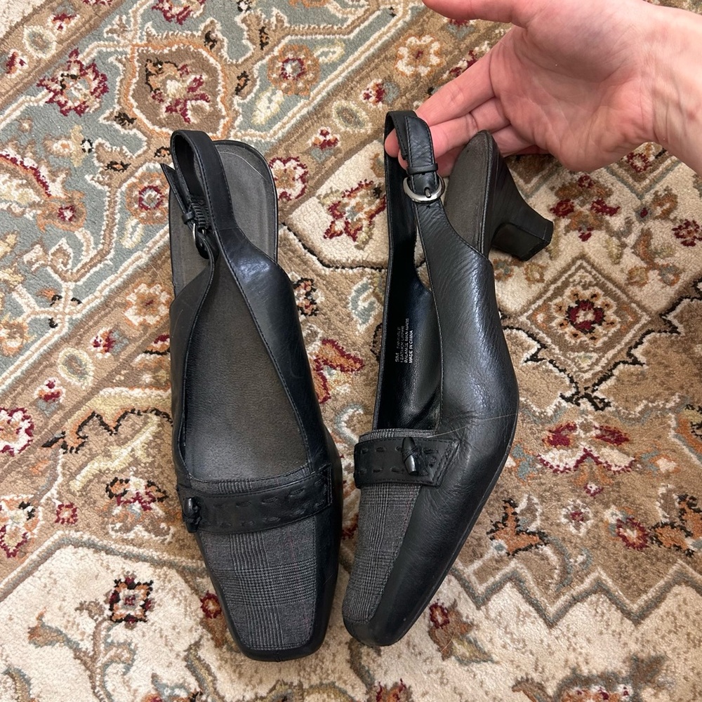Elegant Black Slingback Heels